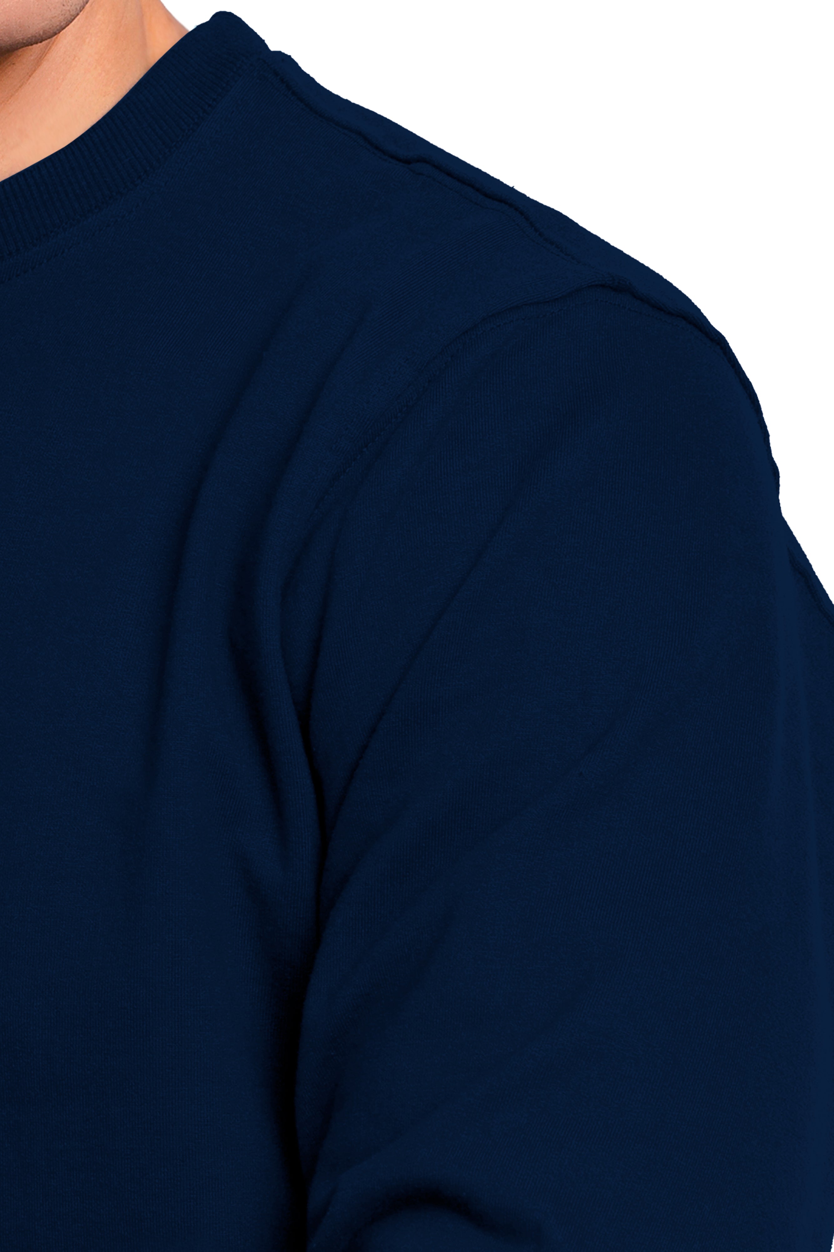 SUDADERA CUELLO REDONDO BRUSELAS UNISEX #Color_Azul