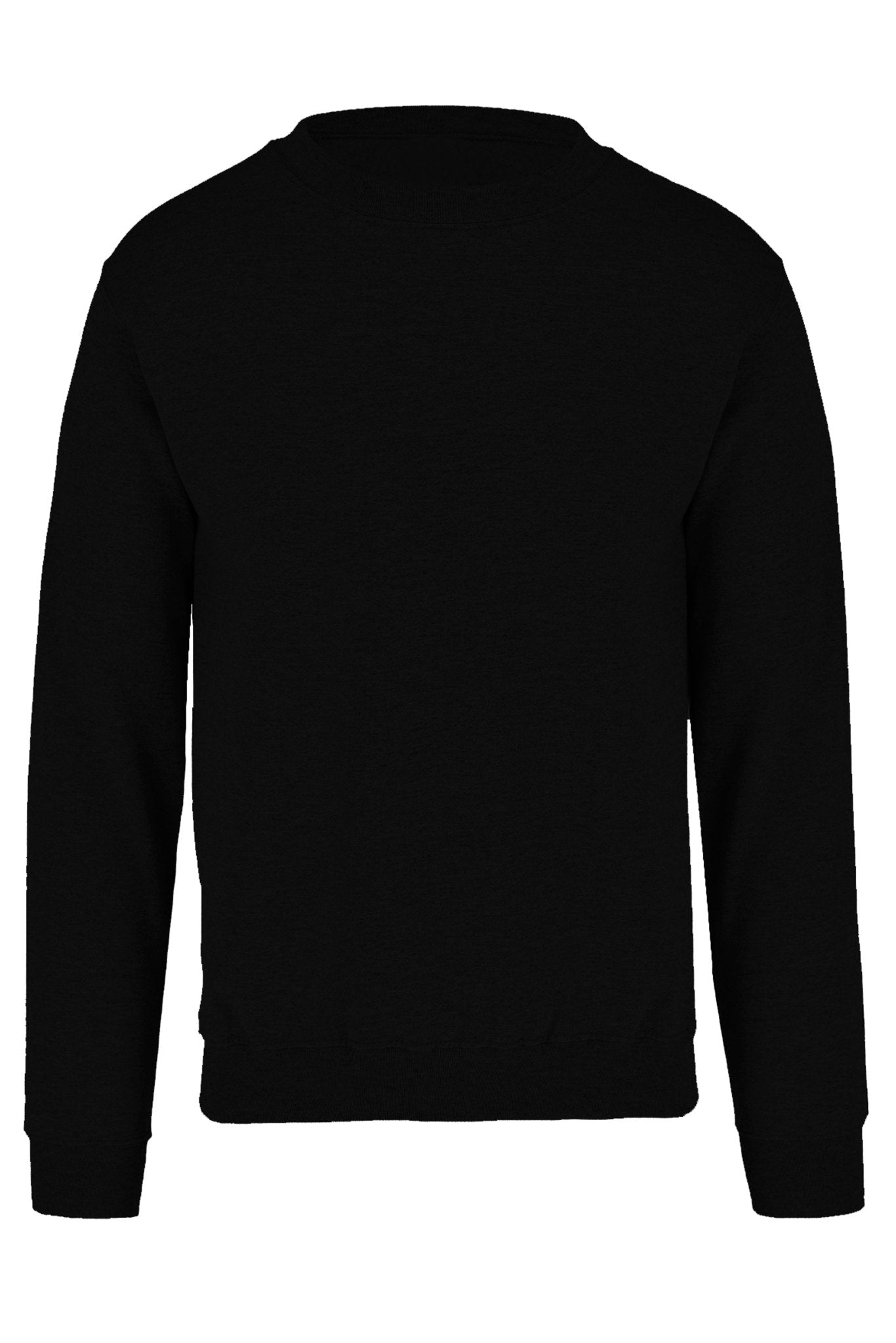 SUDADERA CUELLO REDONDO BRUSELAS MUJER #Color_Negro