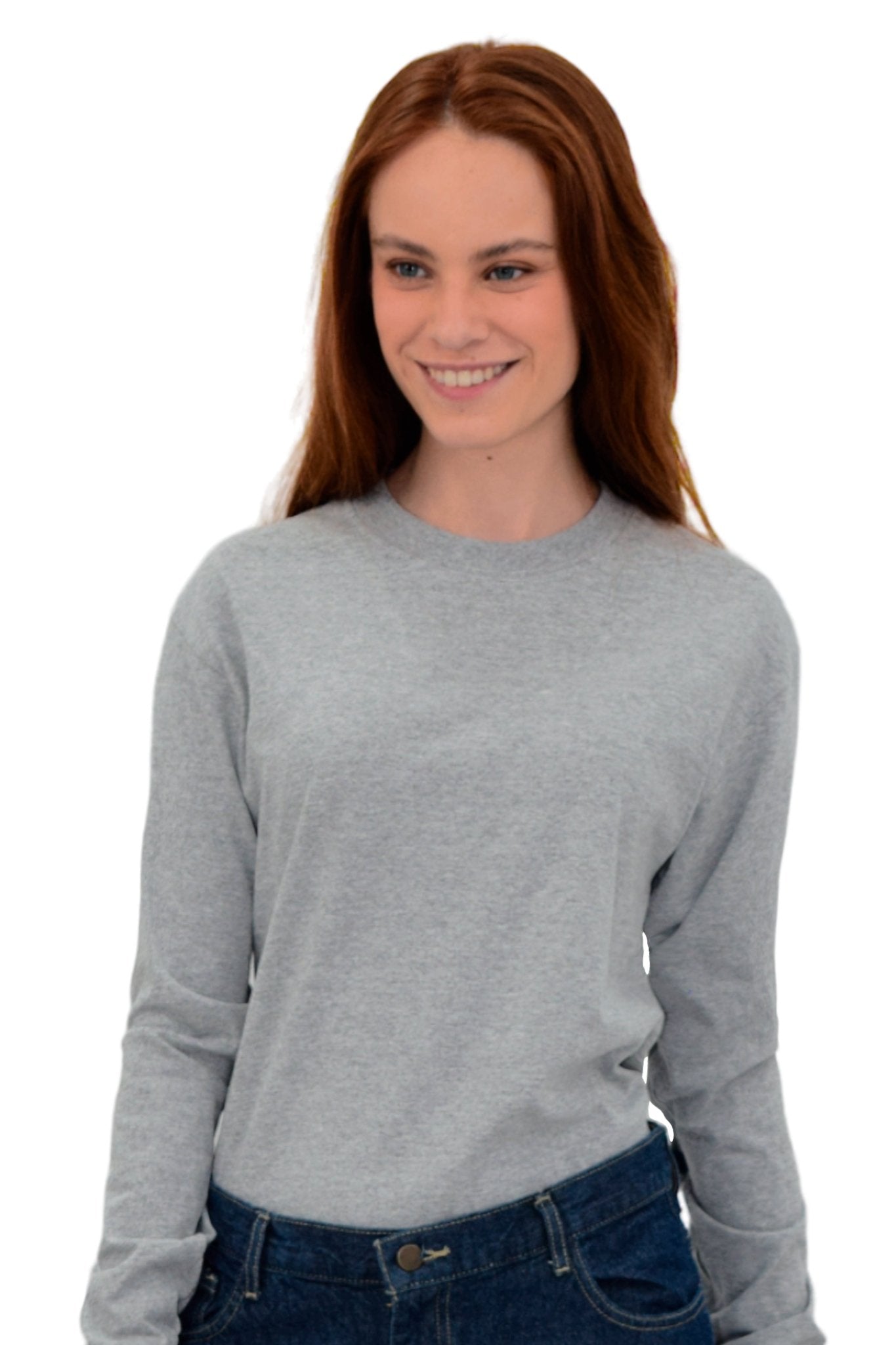 PLAYERA CUELLO REDONDO MANGA LARGA OLIMPIA UNISEX #Color_Gris